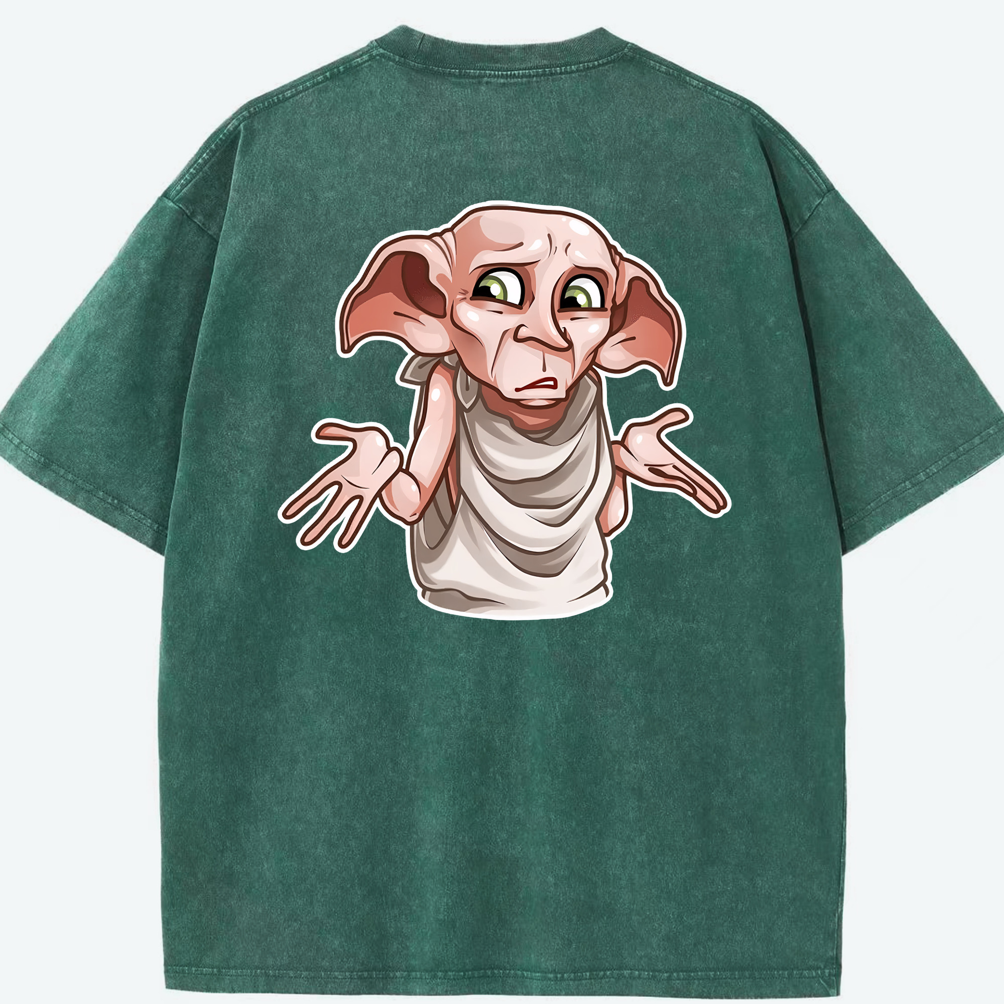 （画像用） Harry Potter ハリー・ポッターシリーズ 綿100% ヴィンテージ風 半袖Tシャツ（背面プリント）